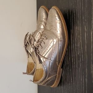 Gold Brogues